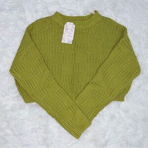 Cropped Knit Sweater